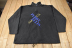 Vintage 1990s Perry Ellis America Embroidered Fleece Sweater Size 2XLT