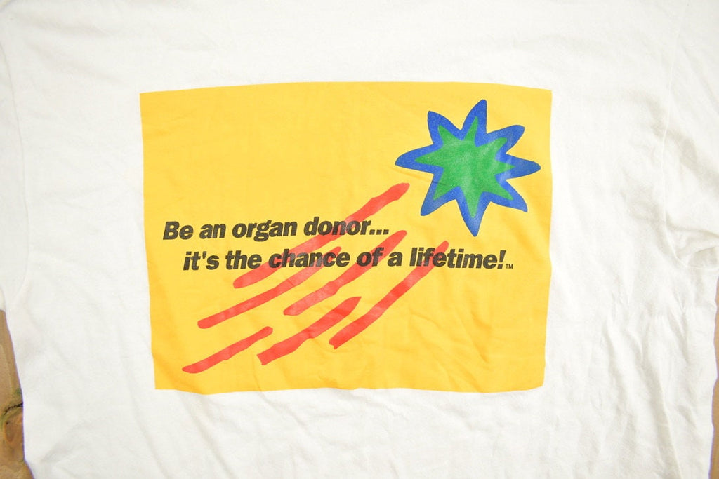 Vintage 1990s Organ Donor Promo Graphic T-Shirt
