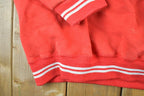 Vintage 1980s Dodger Blank Red Souvenir Crewneck Sweatshirt Made In USA