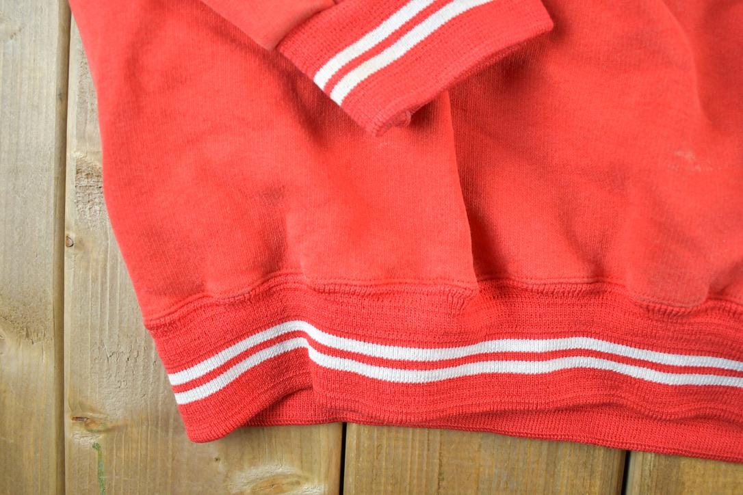 Vintage 1980s Dodger Blank Red Souvenir Crewneck Sweatshirt Made In USA