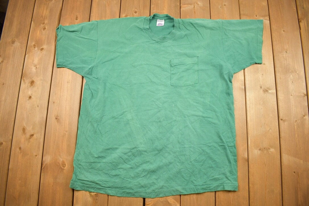 Vintage 1990s Blank Green T-Shirt