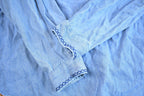 Vintage 1990s KORET City Blues Petites Embroidered Jean Garden Long Sleeve Shirt