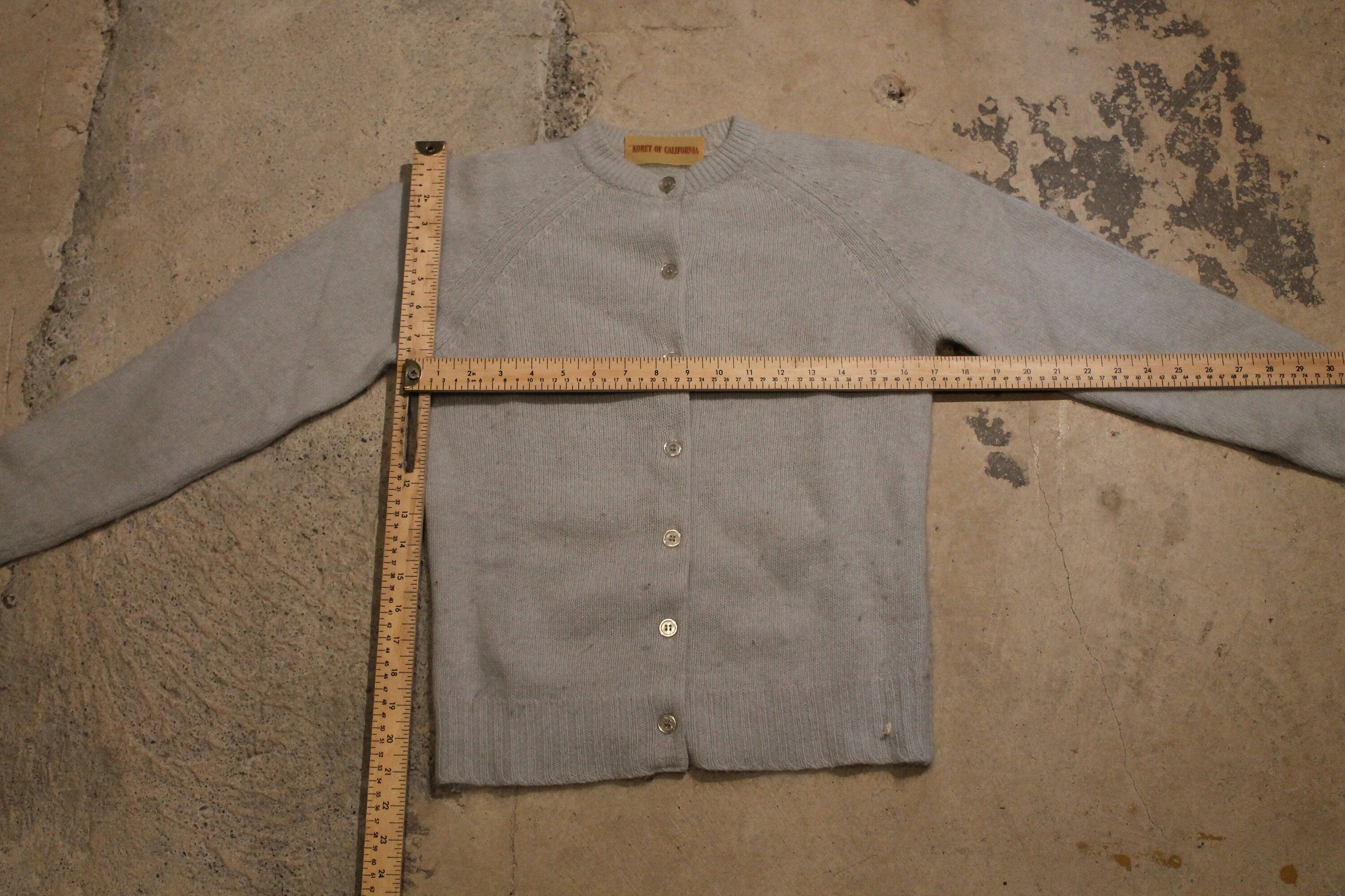 Vintage 1980s Koret Of California Knit Cardigan Sweater