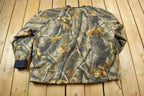 Vintage 1990s Stearns Real Tree Camo Bomber Jacket