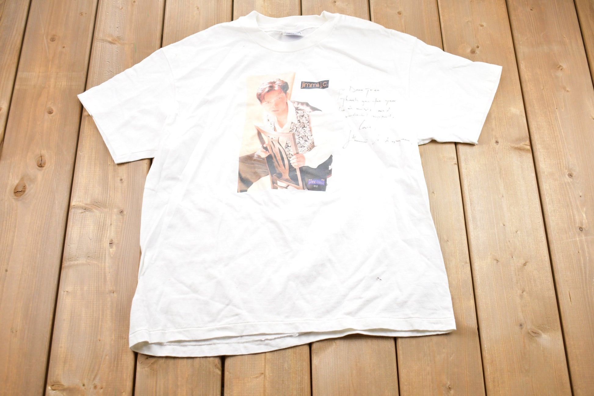 Vintage 1990s Jimmii J. C. Band Graphic Vintage T-Shirt Single Stitch