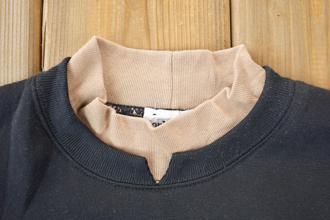 Vintage 1990s Bonworth Double Collar Giraffe Africa Crewneck
