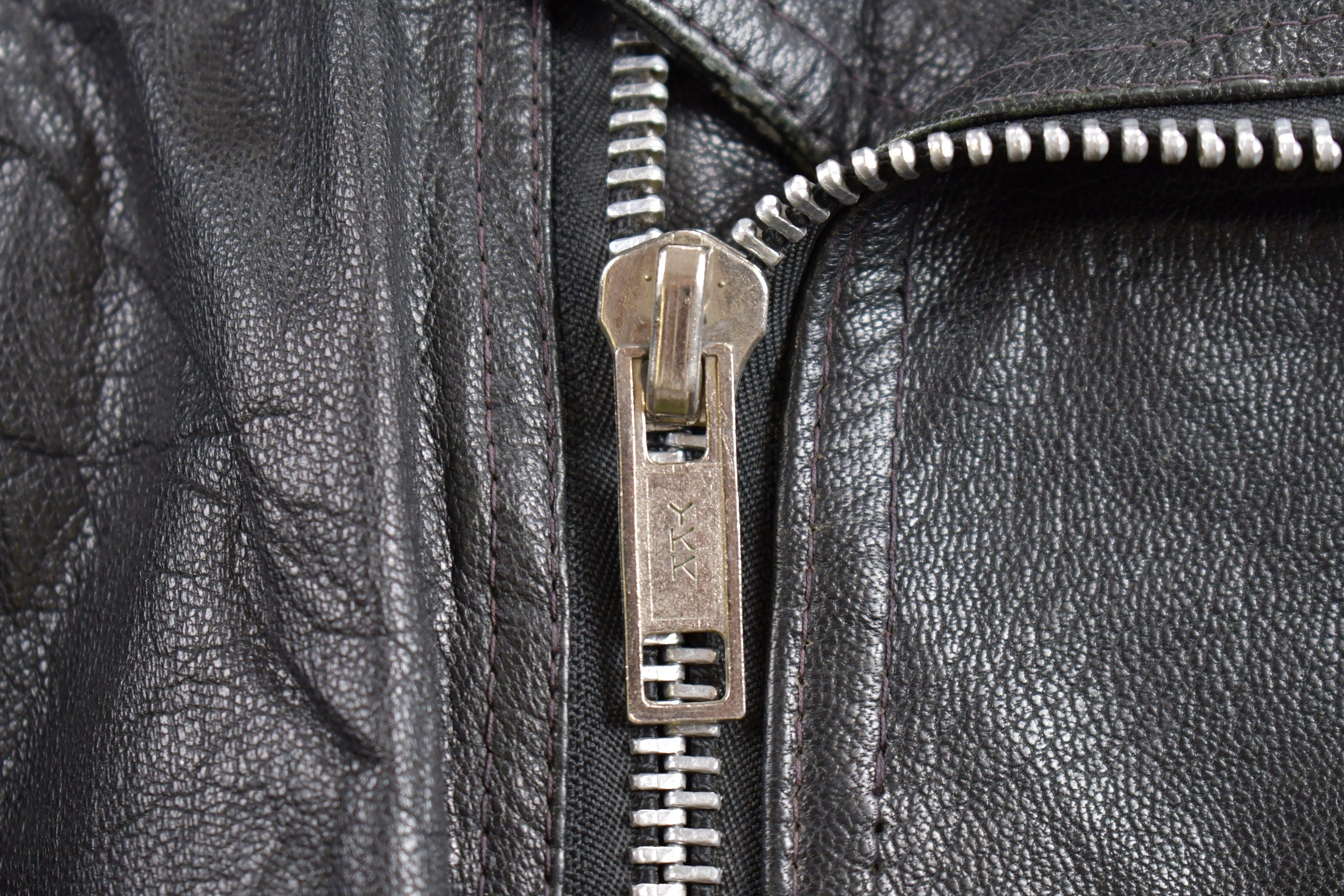 Vintage 1980s Leather Biker Jacket