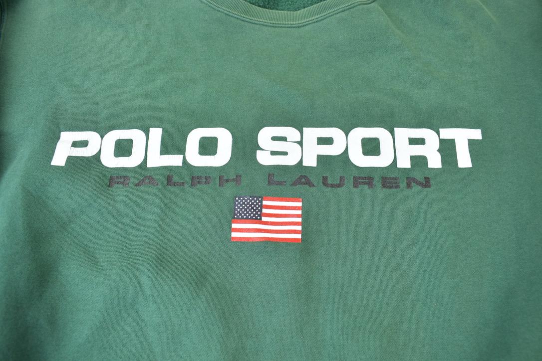 Vintage 1990s Polo Sport Ralph Lauren Crewneck Sweatshirt Made In USA