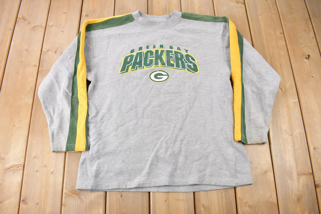 Vintage Y2K Green Bay Packers NFL Football Crewneck Sweatshirt Size M
