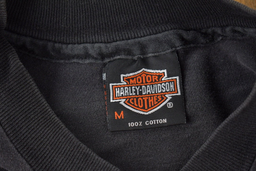 Vintage 1991 Kingston Harley Davidson Ontario Canada Single Stitch Graphic T-Shirt Made In USA