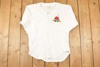 Vintage 1990s Mickey Mouse Embroidered Button Up Disney Shirt Men's L