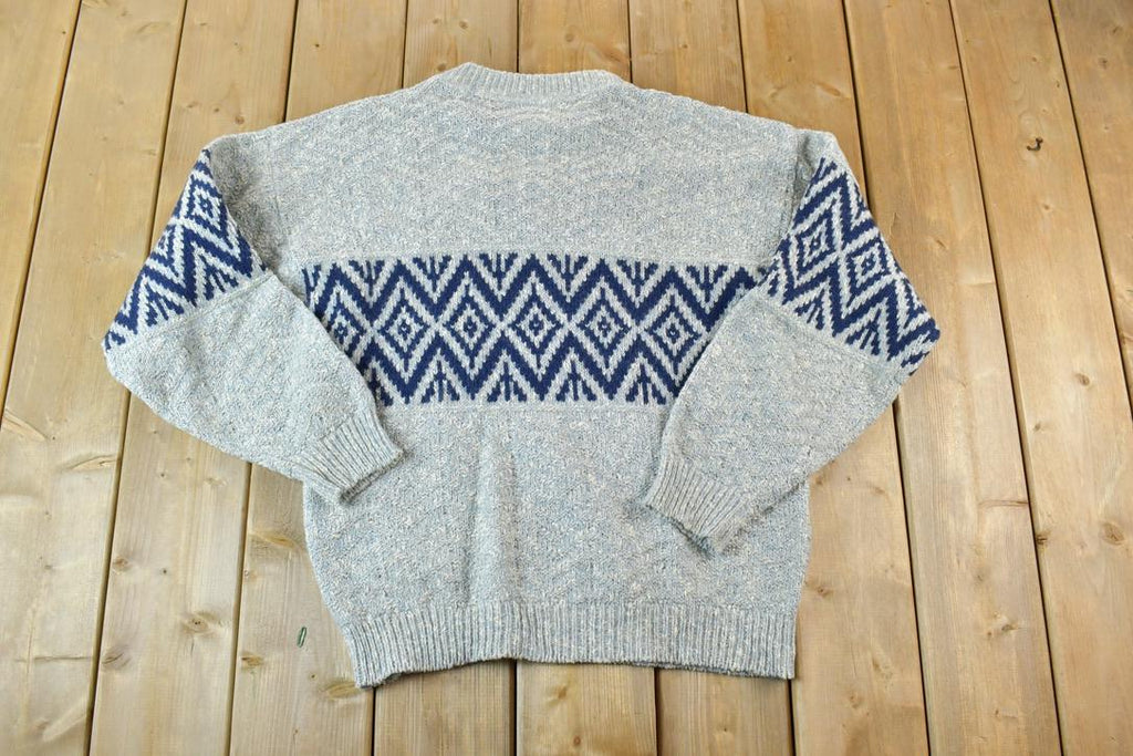 Vintage 1990s Winona Knits Crew Neck Ski Sweater