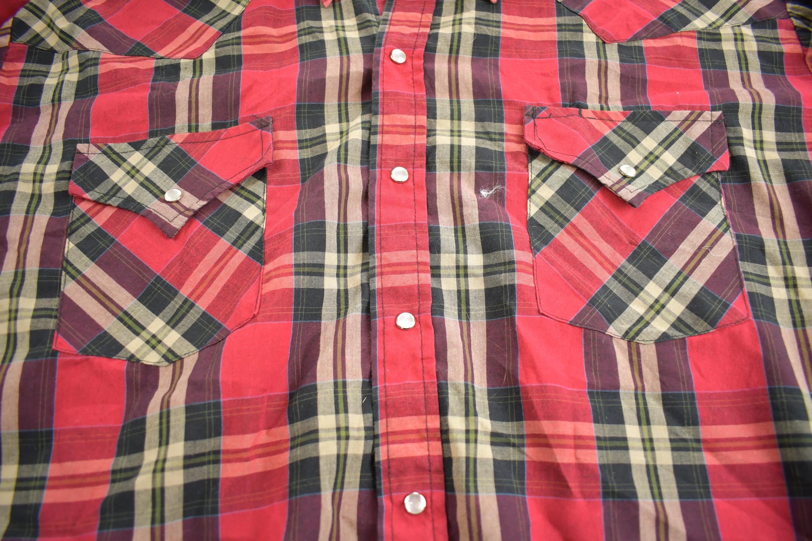 Vintage 1980s Fly Cattleman Blank Button Up Shirt