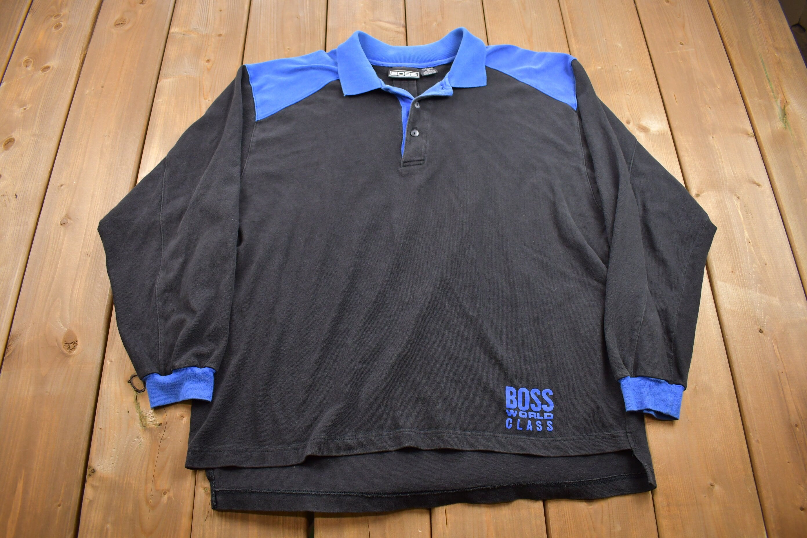 Vintage 1990s Boss Collared Shirt Color Block