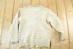 Vintage 1990s Eddie Bauer Wool Knit Abstract Pattern Crewneck Sweater Mens M