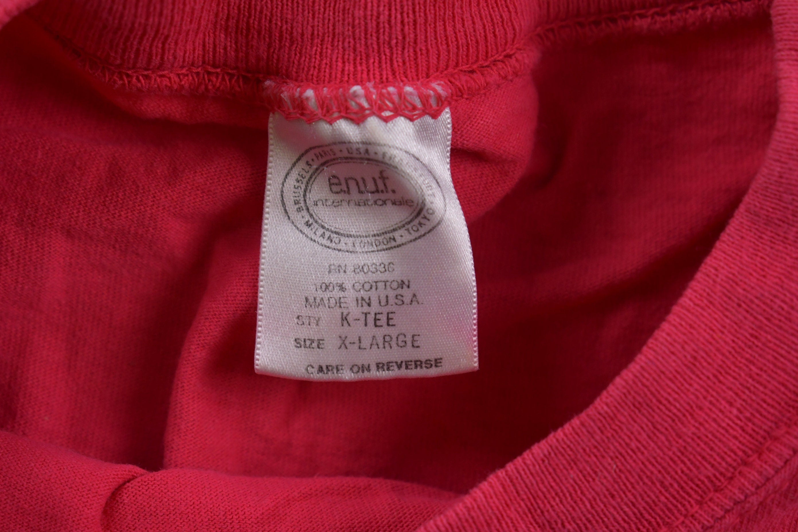 Vintage 1990s E.N.U.F Made in USA Graphic T-Shirt