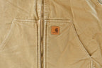 Vintage 2000s Carhartt Sun Faded Distressed Sherpa Lined Jacket Vest Mens 2XL
