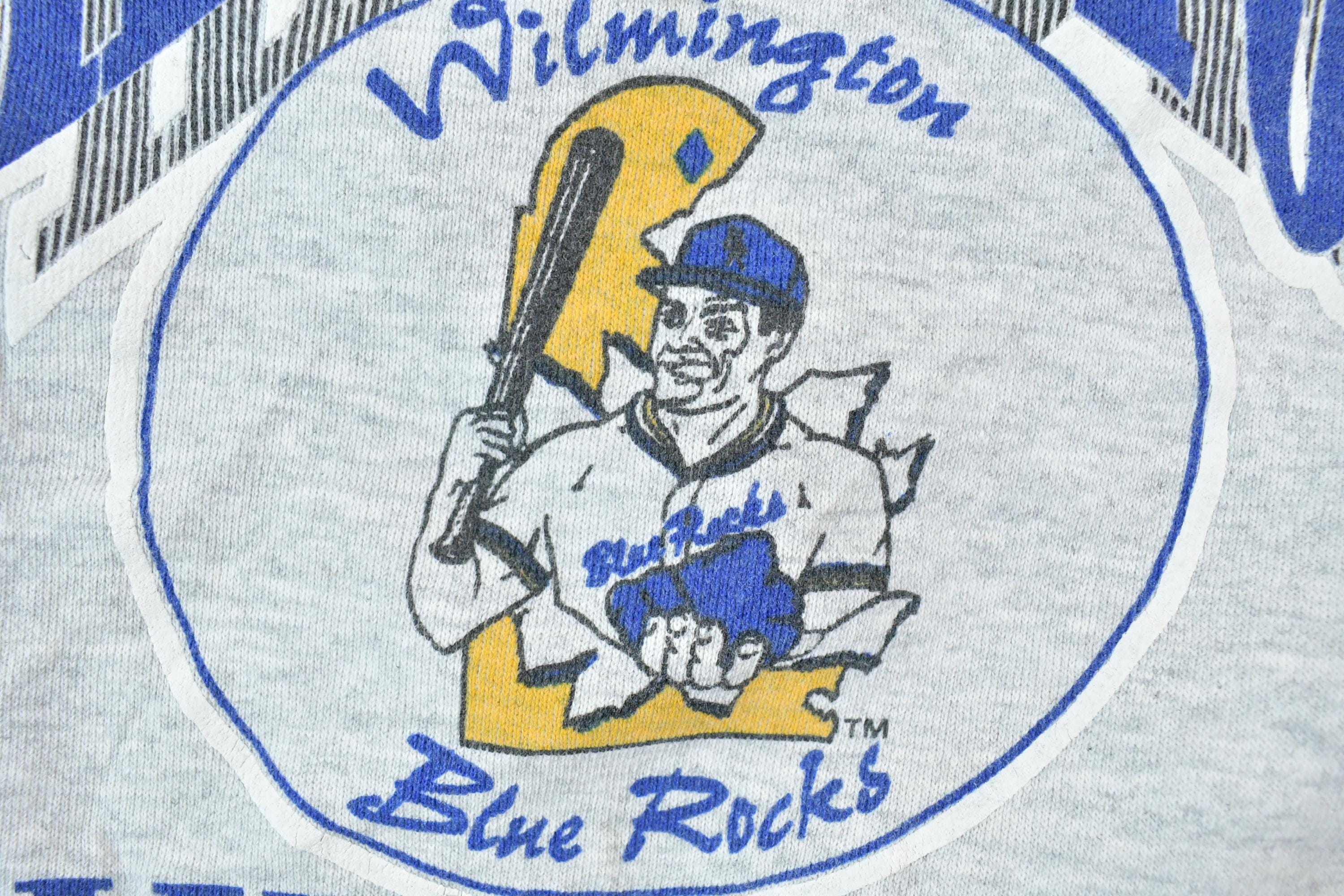 Vintage 1993 Wilmington Blue Rocks Baseball University Collegiate Crewneck