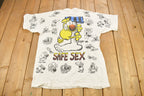Vintage 1994 Mother Goose & Grimm All Over Print Cartoon Promo T-Shirt