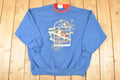 Vintage 1990s Morning Sun Winter Cardinals Graphic Print Double Collar Crewneck Sweatshirt Womens XXL