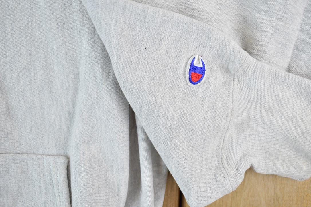 Vintage 1990s Champion Reverse Weave Women's Rugby Hoodie Sweatshirt