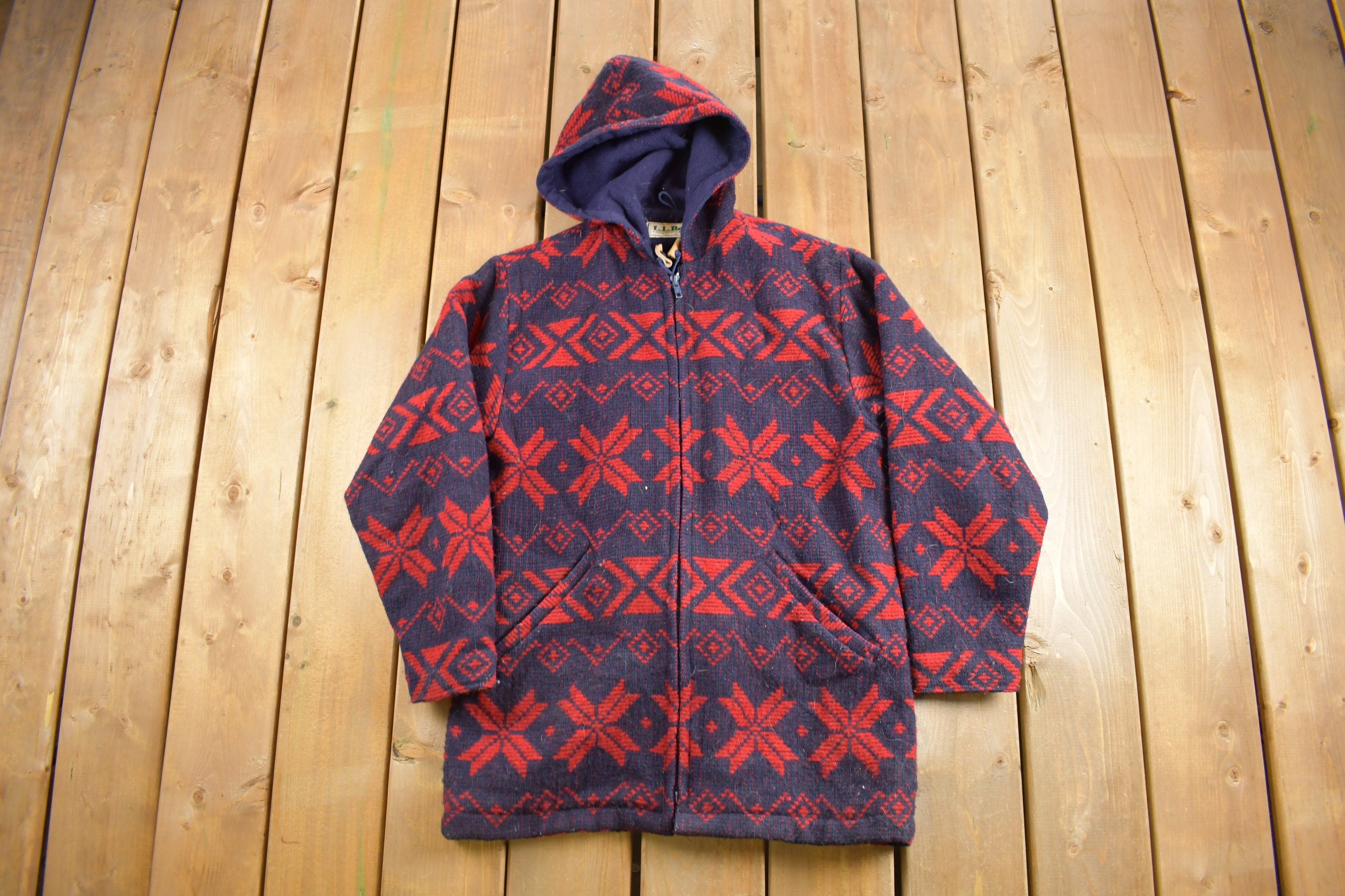 Vintage 1980s LL Bean Full Length Wool Jacket