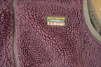 Vintage 1990s LL bean Fleece Outdoorsman Sweater Vest / 90s Sweater / Streetwear / Hiking / Fleece Zip up
