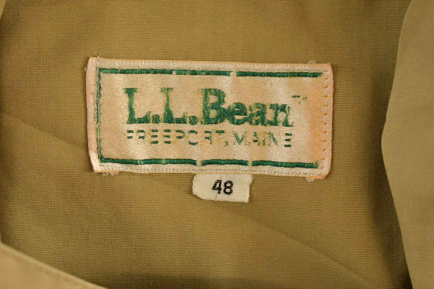 Vintage 1980s LL Bean Harrington Jacket / Workwear / Streetwear / Made In USA / 80s / Lightweight Jacket / Made In USA / Zip Up