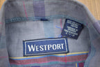 Vintage 1990s Westport Plaid Check Button Up Shirt