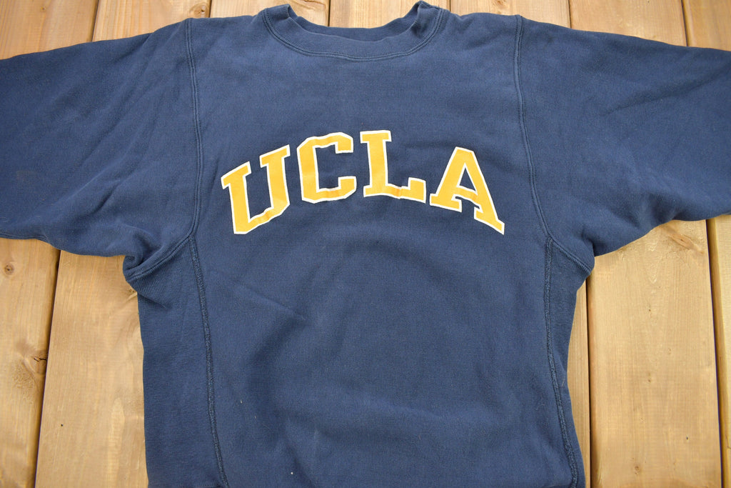 Vintage 1980s UCLA Champion Reverse Weave Warmup Crewneck