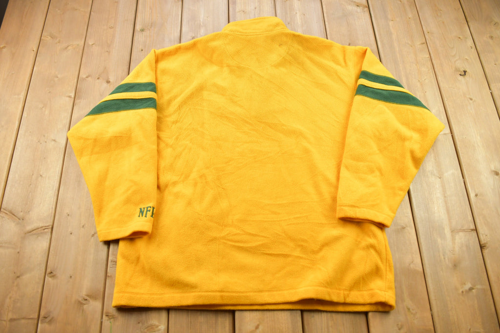 Vintage 1990s Green Bay Packers NFL Quarter Zip Sweatshirt