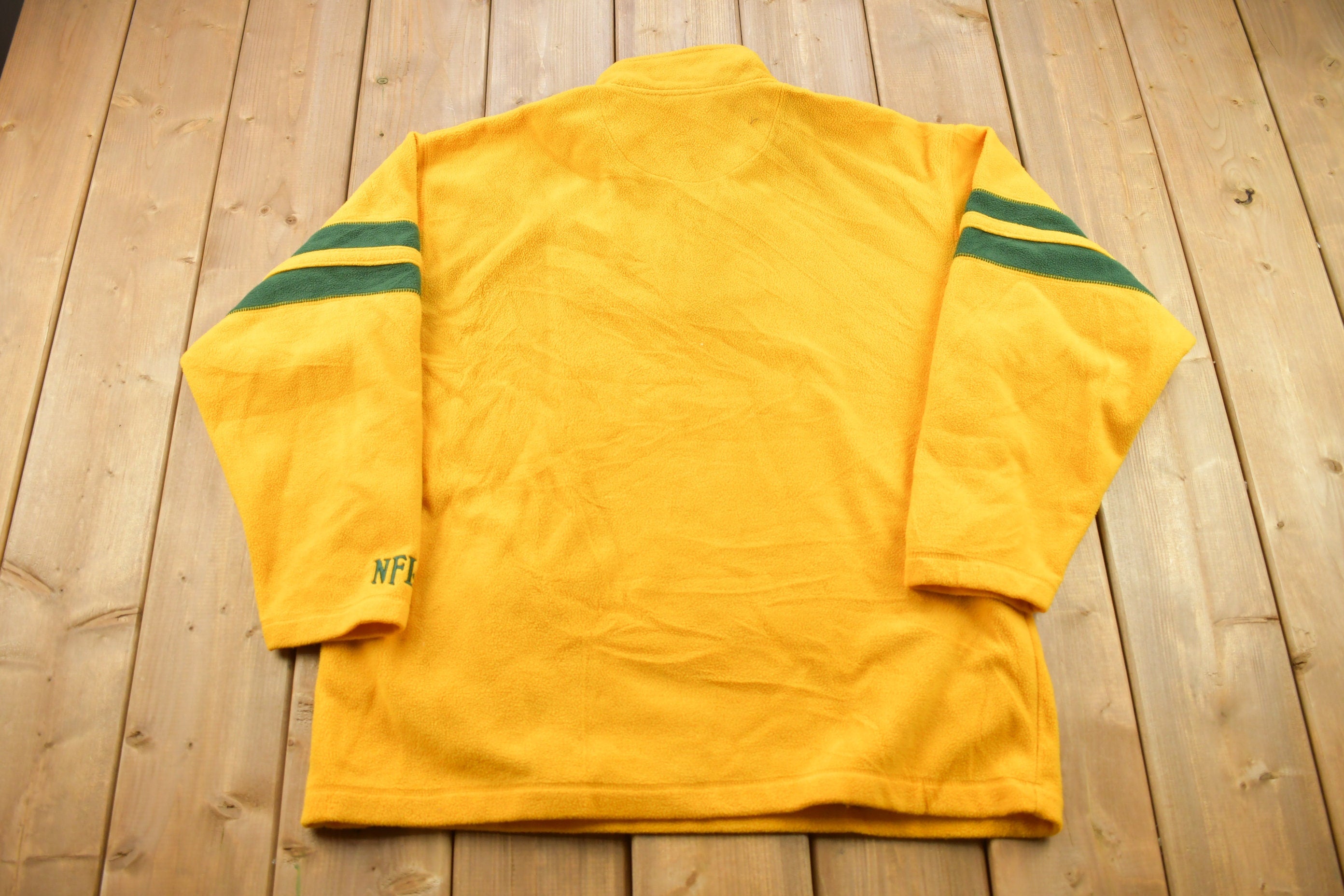 Vintage 1990s Green Bay Packers NFL Quarter Zip Sweatshirt