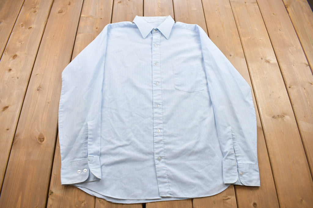 Vintage 1990s Button Up Dress Shirt