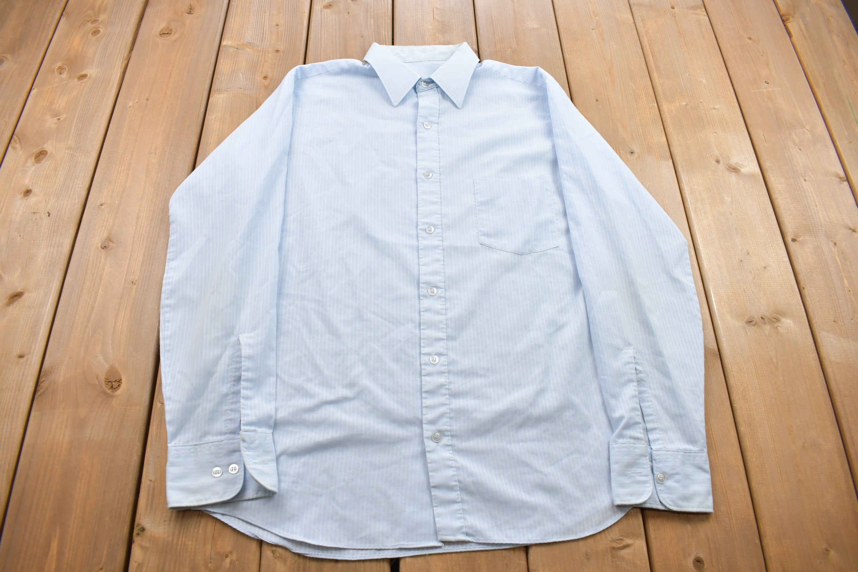 Vintage 1990s Button Up Dress Shirt