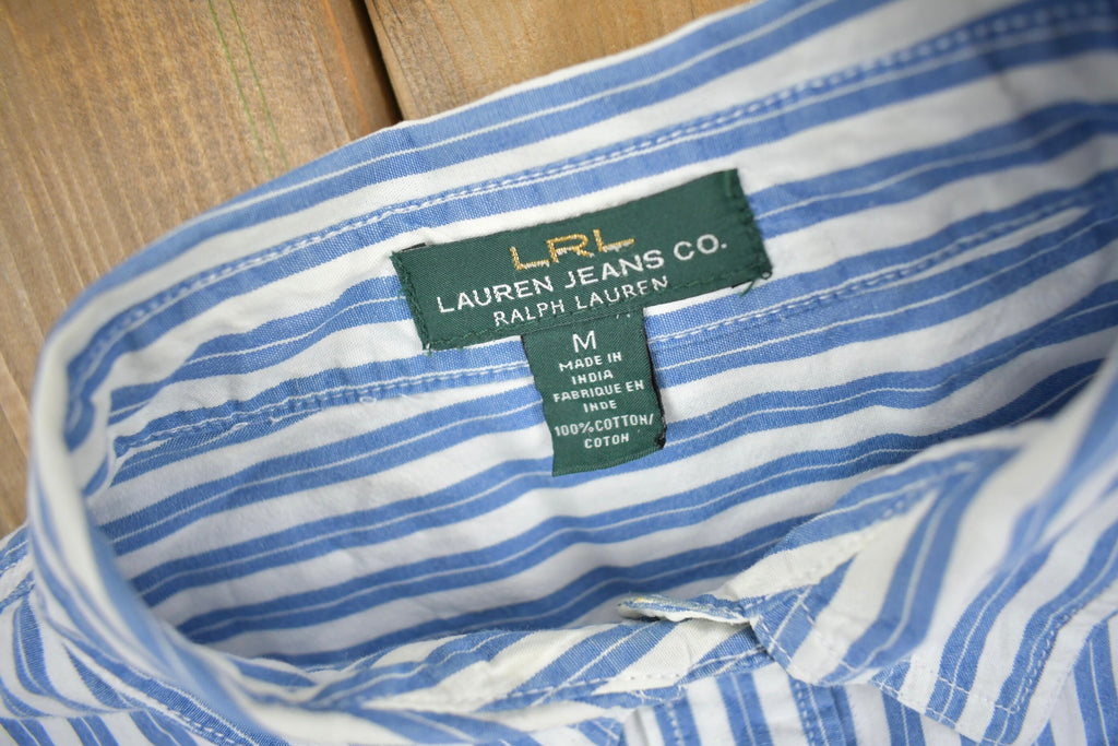 Vintage 1990s LRL Lauren Jeans Co Button Up Striped Shirt