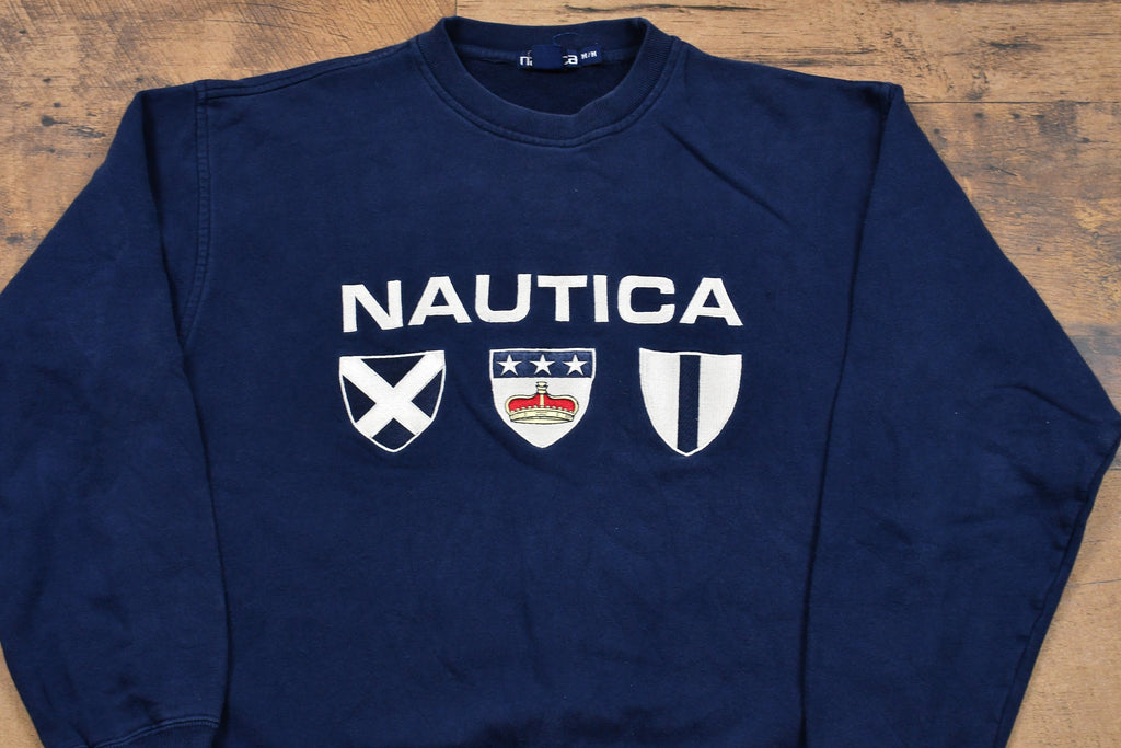 Vintage 1990s Nautica Spell Out Crewneck