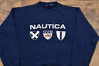 Vintage 1990s Nautica Spell Out Crewneck