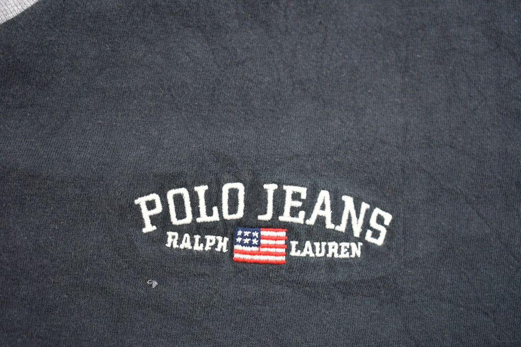 Vintage 1990s Polo Jeans Ralph Lauren Embroidered Graphic T-Shirt