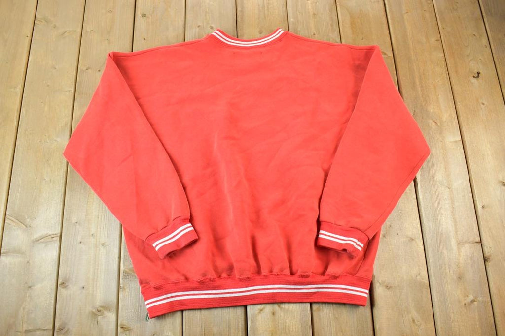 Vintage 1980s Dodger Blank Red Souvenir Crewneck Sweatshirt Made In USA