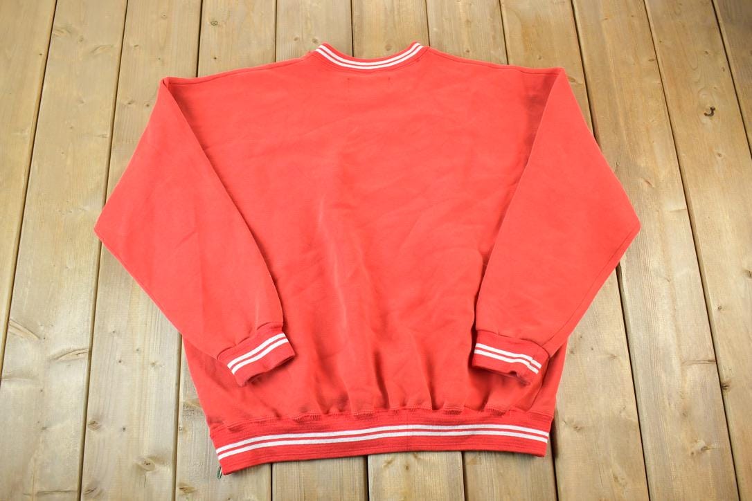 Vintage 1980s Dodger Blank Red Souvenir Crewneck Sweatshirt Made In USA