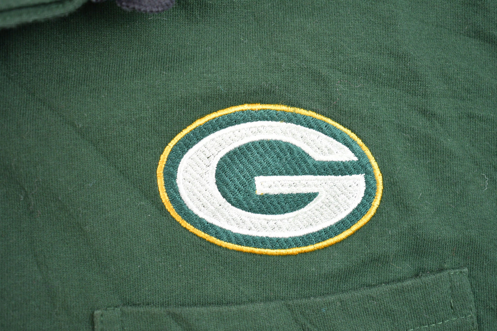 Vintage 1990s Green Bay Packers NFL Football Embroidered Button Up Shirt