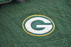 Vintage 1990s Green Bay Packers NFL Football Embroidered Button Up Shirt