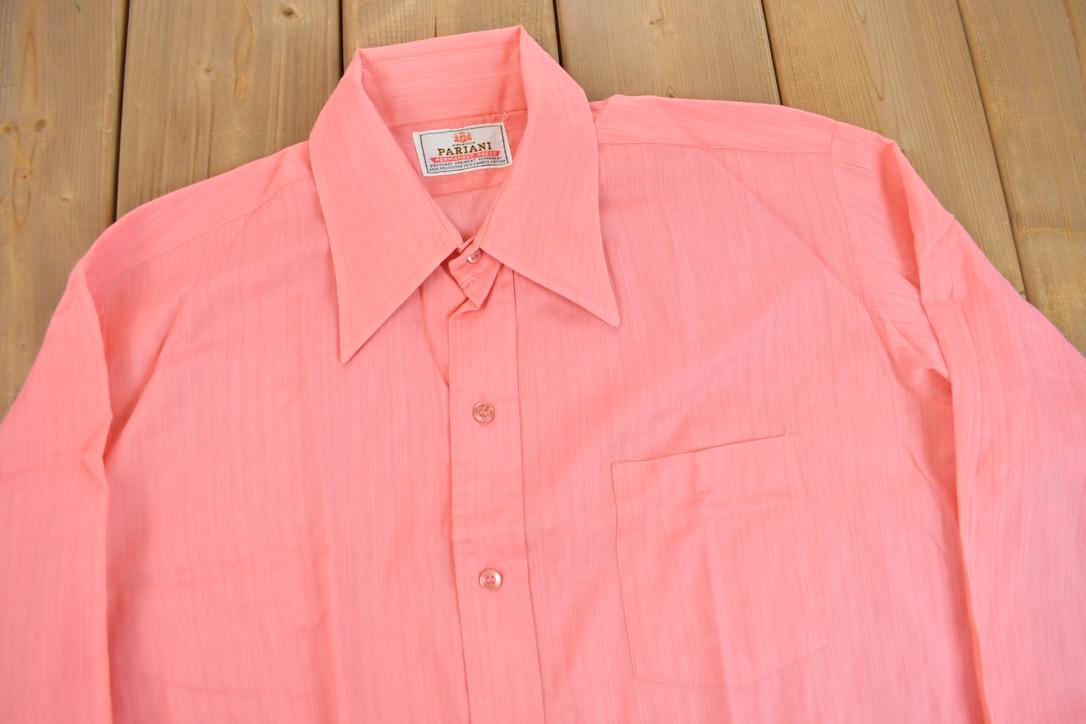 True Vintage 1970s Pariani Pink Button Up Shirt