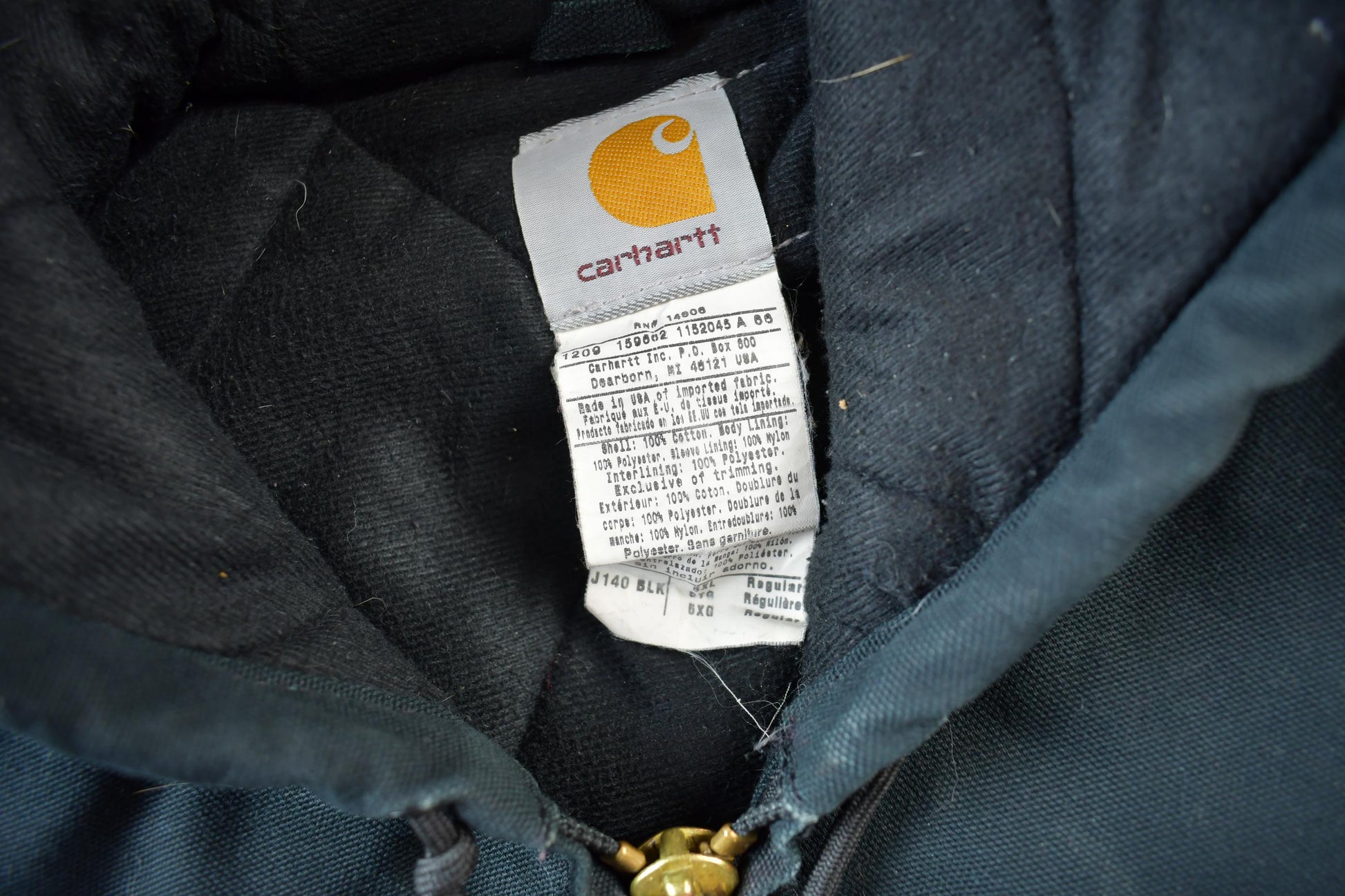 Vintage Y2K Black Carhartt Active Jac Jacket