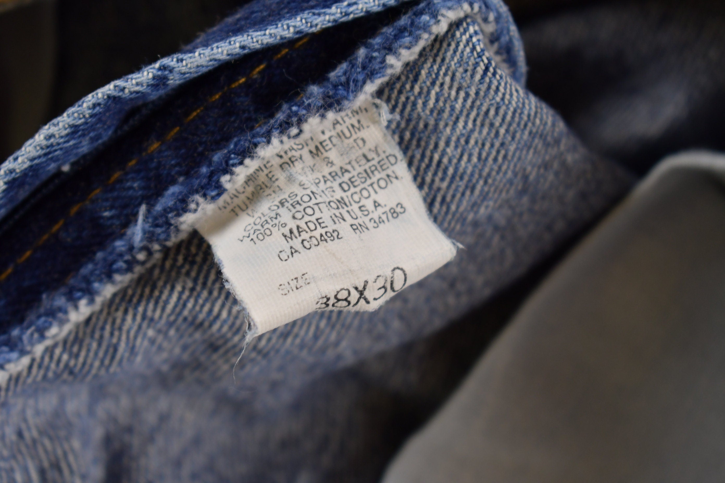 Vintage 1990s Lee Acid Wash Denim Jeans Size 36 x 27