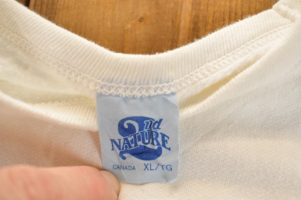 Vintage 1987 John Baron Irish I Was A Duck Cartoon Comedy Crewneck Sweatshirt Men's L