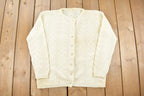 Vintage 1980s Knit Cardigan Sweater