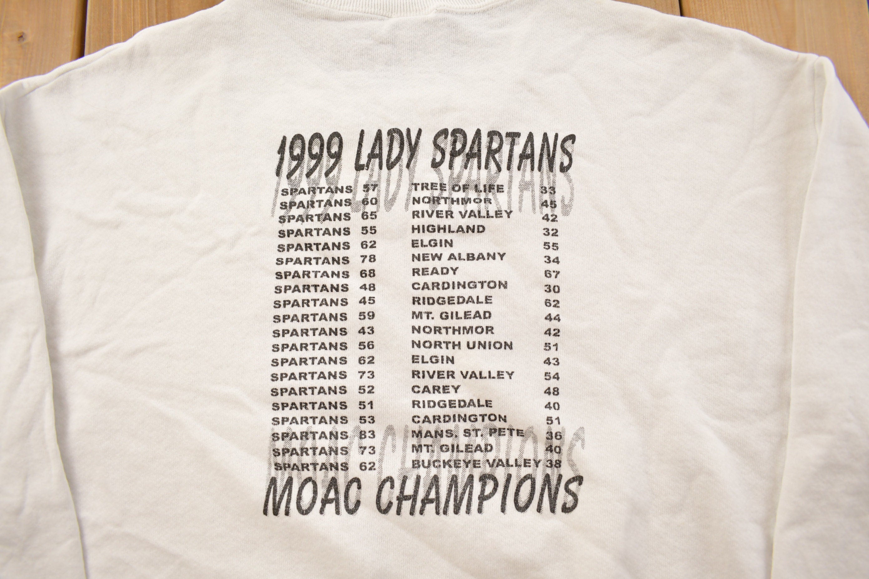 Vintage 1999 Lady Spartans Basketball Champions Crewneck Sweatshirt