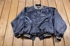Vintage 1990s Dunbrooke Satin Bomber Jacket  Athleisure  Streetwear  Athletic Sportswear  Streetwear  Made In USA