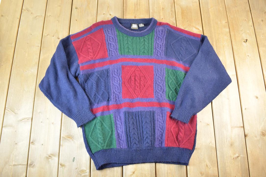 Vintage 1990s Jed Wear Wool Knit Sweater Mens S